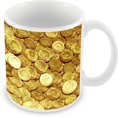 

Sleep Nature's SN-MG-256 Ceramic Mug(350 ml), Gold