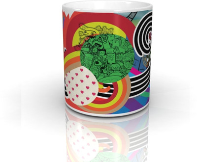 

Seven Rays Graphicolor wave Ceramic Mug(350 ml)