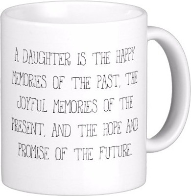 

Exoctic Silver Best Quoted Coffee 00230 Ceramic Mug(300 ml), White