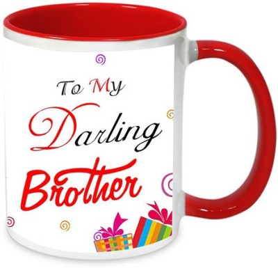 alwaysgift To My Darling Brother Ceramic Coffee Mug(330 ml)