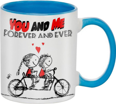 

SKY TRENDS Valentine Gifts For Wife Girlfriend Boyfriend Fiance Husband Couple Best Gifts For Valentine Day Design 002 Ceramic Mug(325 ml), Blue