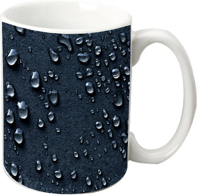 

Maison N Mode Water Drop Coffee Ceramic Mug(330 ml), Multicolor
