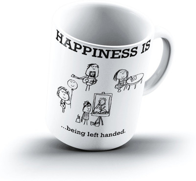 

Ucard Happiness Is2241 Bone China, Ceramic, Porcelain Mug(325 ml)