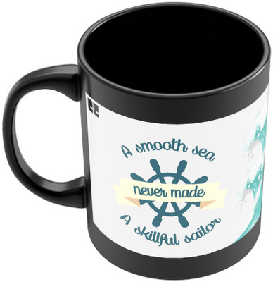 20% OFF on PosterGuy Smooth Sea nevr made a Skillfull Sailor Motivational Quote Ceramic Mug(280 ml)