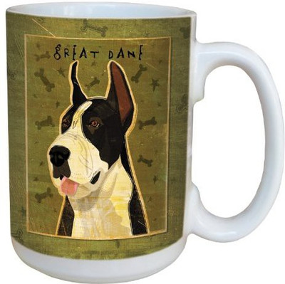 

Tree-Free Greetings Greetings sg44066 Black Great Dane by John W. Golden Ceramic with Full-Sized Handle, 15-Ounce Ceramic Mug(60 ml)