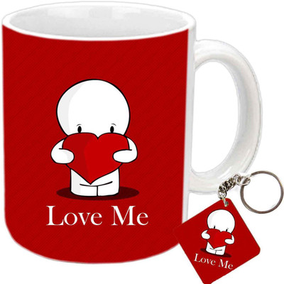 

Raj Laxmi Love me valentine white' Ceramic Mug(401 ml)