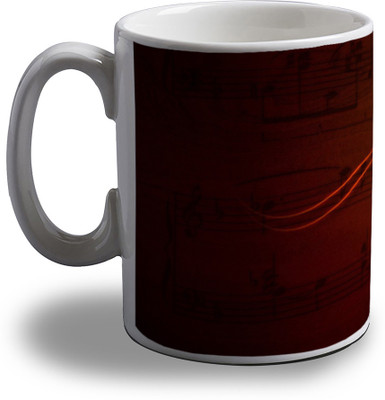 

Artifa Chello Music Porcelain, Ceramic Mug(350 ml), Multicolor