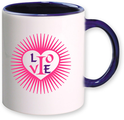 

Heyworlds love happy valentine gifts 02 Ceramic Mug(325 ml), Multicolor