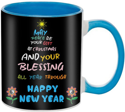 

SKY TRENDS New Year & Christmas Gift For Boyfriend Girlfriend Husband Wife Design COD079 Ceramic Mug(325 ml), Multicolor