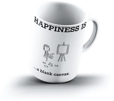 

Ucard Happiness Is1190 Bone China, Ceramic, Porcelain Mug(325 ml)