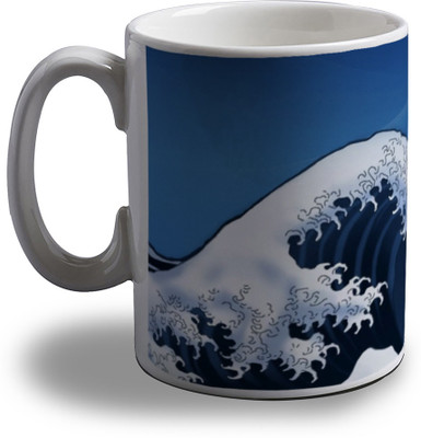 

Artifa Artistic Waves Porcelain, Ceramic Mug(350 ml), Multicolor