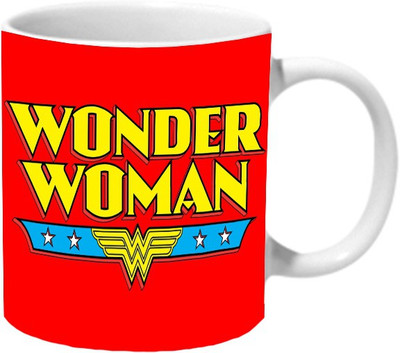 

Mooch Wale Wonder Women Typo Ceramic Mug(325 ml), Multicolor