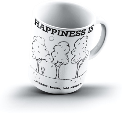 

Ucard Happiness Is2067 Bone China, Ceramic, Porcelain Mug(325 ml)