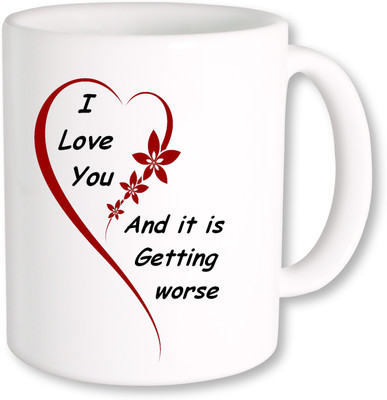 

PhotogiftsIndia I Love You With Heart 02 Ceramic Mug(325 ml), Multicolor