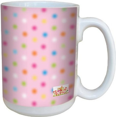 

Tree-Free Greetings Greetings lm43521 Girlie Pink Fuzzy Spots by Carolyn Gavin Ceramic with Full-Sized Handle, 15-Ounce Ceramic Mug(60 ml)