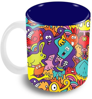 

The Crazy Me TCM_CM12 Ceramic Mug(325 ml), Multicolor