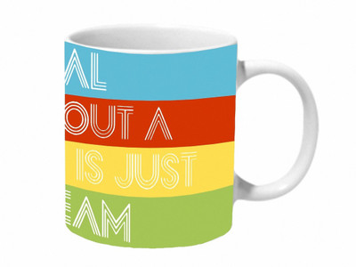 

Mooch Wale A Goal Without A Plan Is Just A Dream Ceramic Mug(325 ml), Multicolor