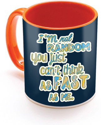 

SKY TRENDS I M Sorry I Never Meant To Heart You With Heart Bear Best Gifts For Birthday And Anniversary Inner Color Orange Ceramic Mug(320 ml), Multicolor