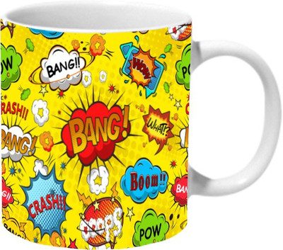 

Mooch Wale Comic Exclusive Ceramic Mug(325 ml), Multicolor