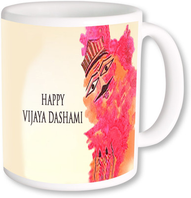 

PhotogiftsIndia Happy Vijaydashami Ceramic Mug(325 ml)