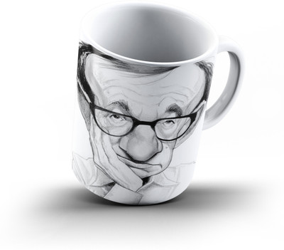 

Ucard Woody Allen Caricature851 Bone China, Ceramic, Porcelain Mug(325 ml), Multicolor