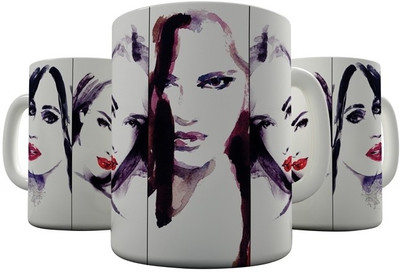 

Shaildha WD14 Ceramic Mug(350 ml), Multicolor