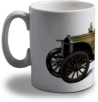 

Artifa Vintage Car Design Porcelain, Ceramic Mug(350 ml), Multicolor