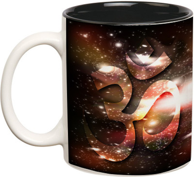 

Prithish Om Ceramic Mug(330 ml), Multicolor