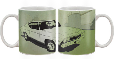 

Artifa Green Vintage Car Porcelain, Ceramic Mug(350 ml), Multicolor
