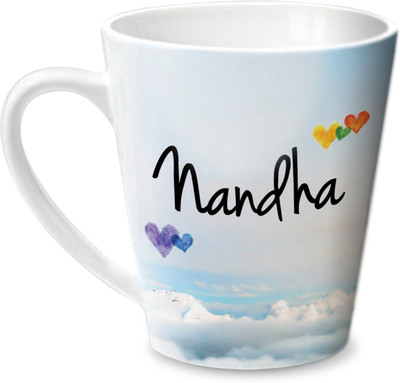 

Hot Muggs Simply Love You Nandha Conical Ceramic Mug(350 ml)