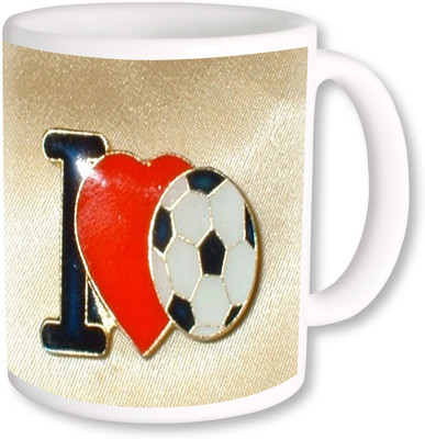 

PhotogiftsIndia I Love Football 03 Ceramic Mug(325 ml), Multicolor