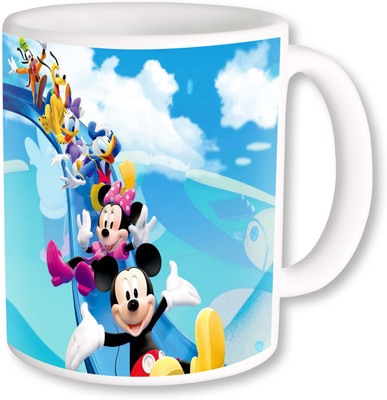 

Heyworlds micky mouse 0123 Ceramic Mug(325 ml), Multicolor
