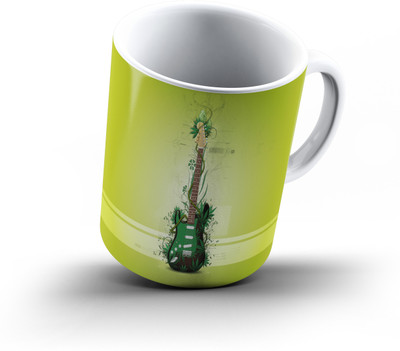 

Ucard Music Guitar986 Bone China, Ceramic, Porcelain Mug(325 ml), Multicolor