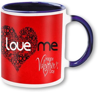 

PhotogiftsIndia Happy Valentine Day Love Me.Jpg Ceramic Mug(325 ml), Multicolor