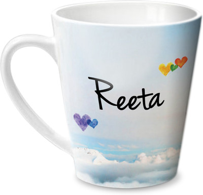 

Hot Muggs Simply Love You Reeta Conical Ceramic Mug(350 ml)
