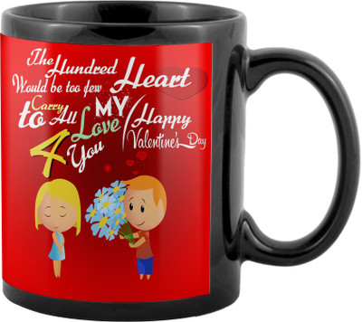 

SKY TRENDS Valentine Gifts For Special Girlfriend,Boyfriend,Wife,Husband,design 08 Ceramic Mug(325 ml), Black