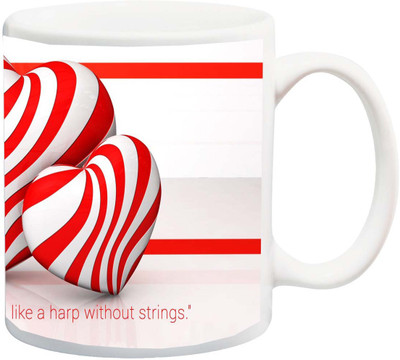 

ME&YOU Gift for Husband/Wife/Boyfriend/Girlfriend/lover;Life witout loveis like HD printed Ceramic Mug(325 ml), Multicolor