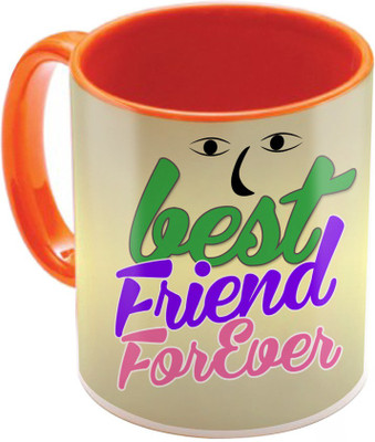 

SKY TRENDS Valentine Gift for Girlfriend Love Printed I Love U Forever Perfect for Her Him Wife Fiance Anniversary And Birthday STGD105 Ceramic Mug(325 ml), Orange