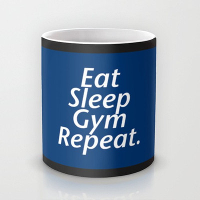 58% OFF on Astrode Eat Sleep Gym Repeat Ceramic Mug(325 ml)
