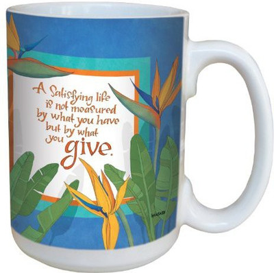 

Tree-Free Greetings Greetings lm43438 Inspiring Bird of Paradise Giving Quote by Robin Pickens Ceramic with Full-Sized Handle, 15-Ounce Ceramic Mug(60 ml), Multicolor