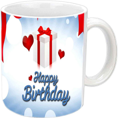 

Raj Laxmi b'day gifts heart white Ceramic Mug(350 ml)