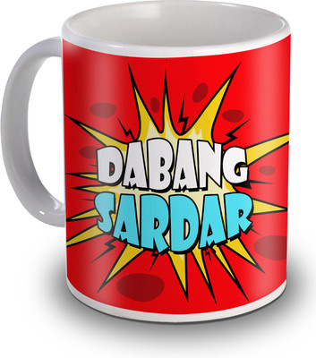 

SKY TRENDS Dabang Sardar Funny Ceramic Ceramic Mug(350 ml)