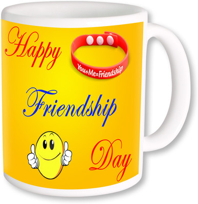 

PhotogiftsIndia Happy Friendship Day 003 Ceramic Mug(350 ml), Multicolor