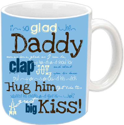 

Raj Laxmi Amazing Words For Daddy White Ceramic Mug(350 ml)