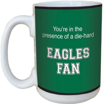 

Tree-Free Greetings Greetings lm44430 Eagles College Football Fan Ceramic with Full-Sized Handle, 15-Ounce Ceramic Mug(60 ml), Multicolor
