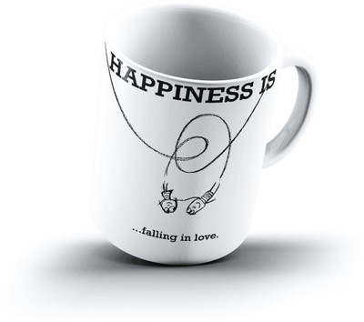 

Ucard Happiness Is2336 Bone China, Ceramic, Porcelain Mug(325 ml)