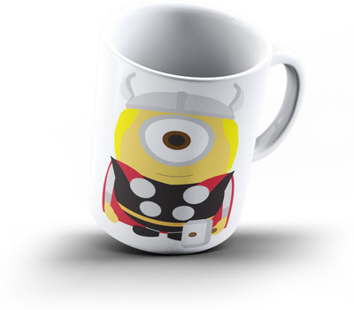 

Ucard Minion Superhero258 Bone China, Ceramic, Porcelain Mug(325 ml), Multicolor