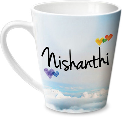 

Hot Muggs Simply Love You Nishanthi Conical Ceramic Mug(350 ml)