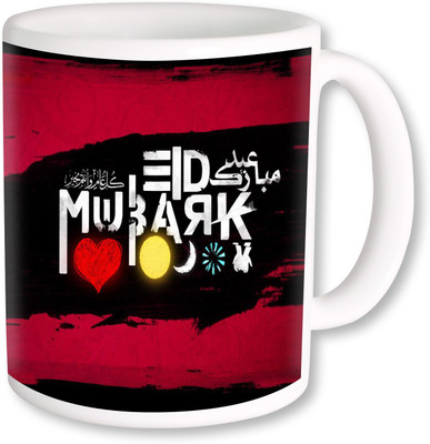

PhotogiftsIndia Love Eid Mubaraka Coffee Ceramic Mug(350 ml), Multicolor