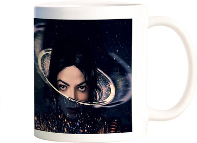 

Rangeele Inkers Micheal jackson Planet Ceramic Mug(300 ml), Multicolor